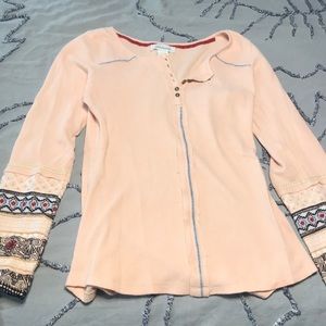 Pink long sleeve top